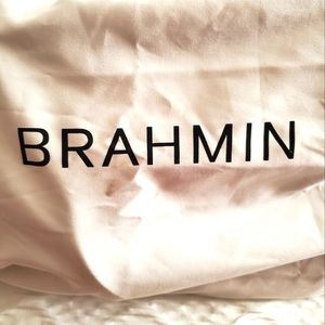 Brahmin leather/calf  purse with adjustable shoulder strap and matching wallet.